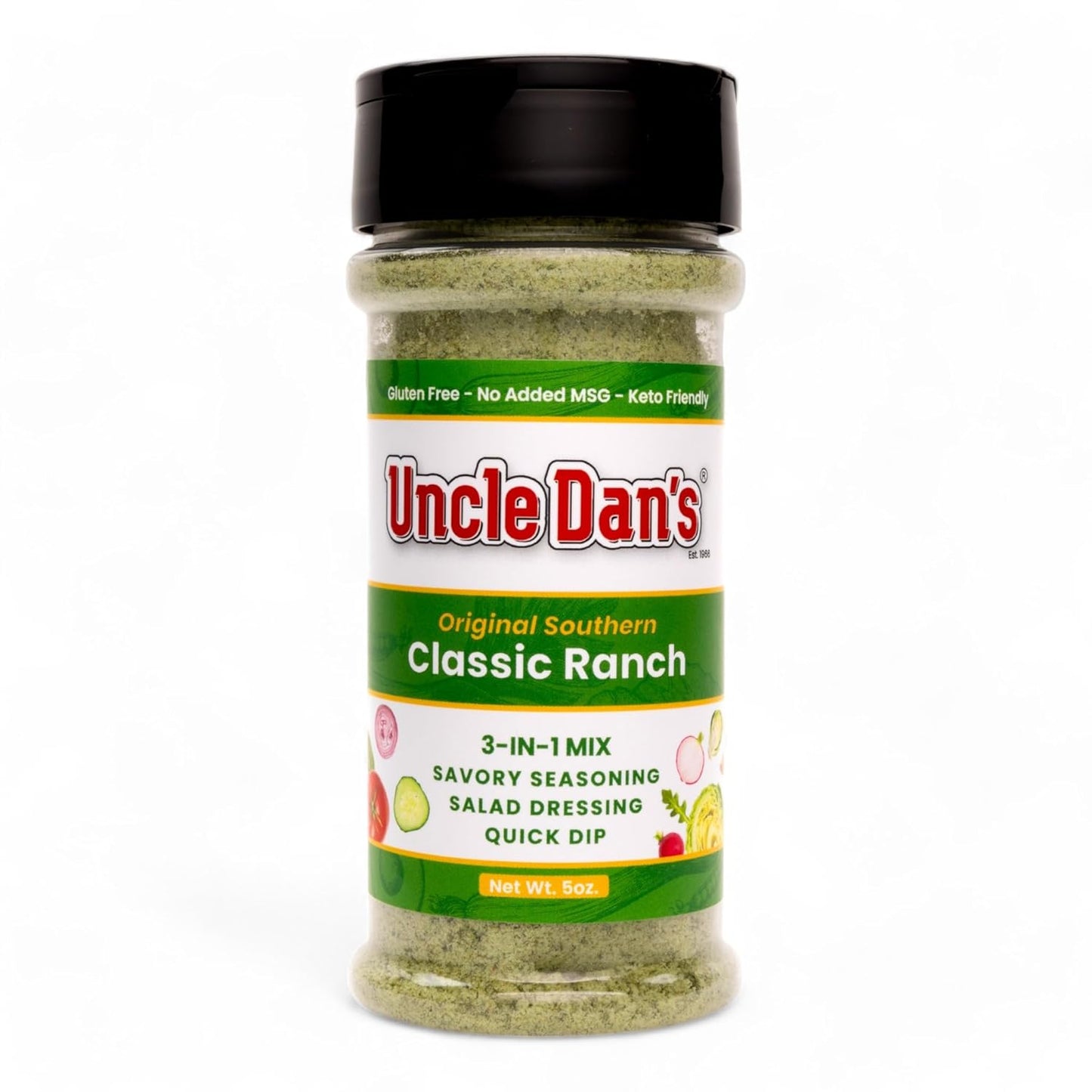 Uncle Dan’s, Original Classic Ranch | 5oz Shaker – 5oz Shaker Bottle