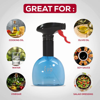 Evo Oil Sprayer Minis, Non-Aerosol for Olive, Cooking Oils, and Vinegars, 8-Ounce Capacity, 1 Each Yellow and Green