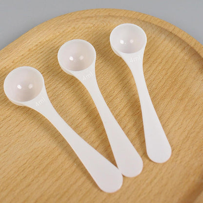 2 Pcs 4ml/2g Milk Powder Spoon Micro Measuring Scoop Plastic Measuring Spoons Long Handle Kitchen Spice Measuring Tool