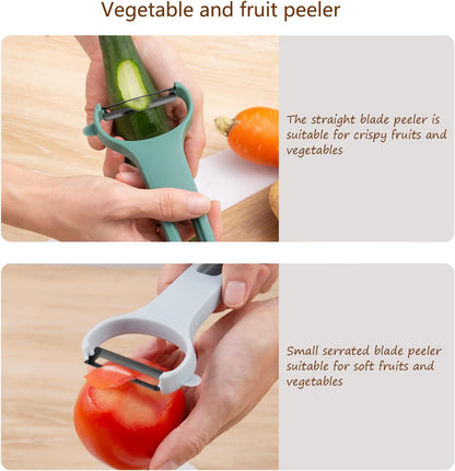 Potato Fruit Vegetable Peelers for Kitchen,Julienne Veggie Peeler,3 Piece Y Peeler Set
