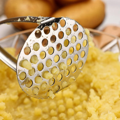 Joyoldelf Heavy Duty Stainless Steel Potato Masher with Potato Peelers, Masher Kitchen Tool & Food Masher/Potato Smasher with Silicone Handle, Perfect for Bean, Vegetable, Fruits, Avocado, Meat