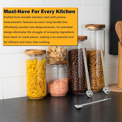 LEIFENY 1PCS 1Tbsp(3tsp, 15ml) Extra Long Handle Measuring Spoon, Single Stainless Steel Individual Measure Scoop Only