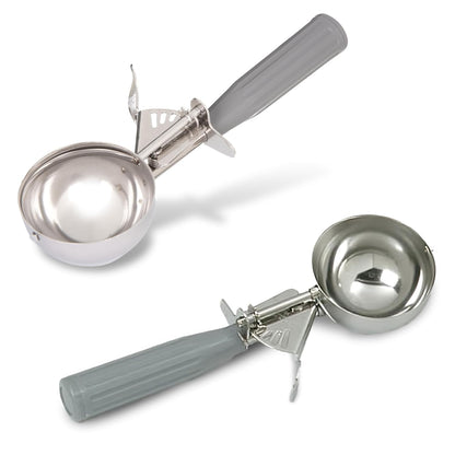 Carlisle FoodService Products 60300-30 Stainless Steel Portion Control Disher Scoop, 1.3 oz, Black, 1 Count