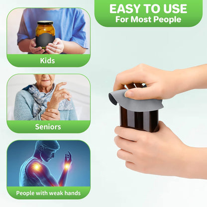Leezmark 6 Pcs Jar Opener, Rubber Jar Grippers Multi-function Silicone Jar Gripper Pads Bottle Lid Opener Jar Openers for Seniors with Arthritis Weak Hands (6 Colors)