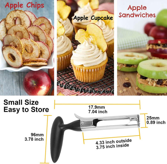 Apple Slicer with 12 Blades Extra Large Heavy Duty Stainless Steel Apple Corer, Dishwasher Safe Easy to Use Sharp Apple Slicer and Corer for Vegetables, Fruit and Pineapple