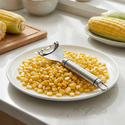 1pcs Stainless Steel Corn Cutter, Multifunctional Corn Peeler Thresher, Manual Corn Remover Tool for Kitchen, Home, Restaurant