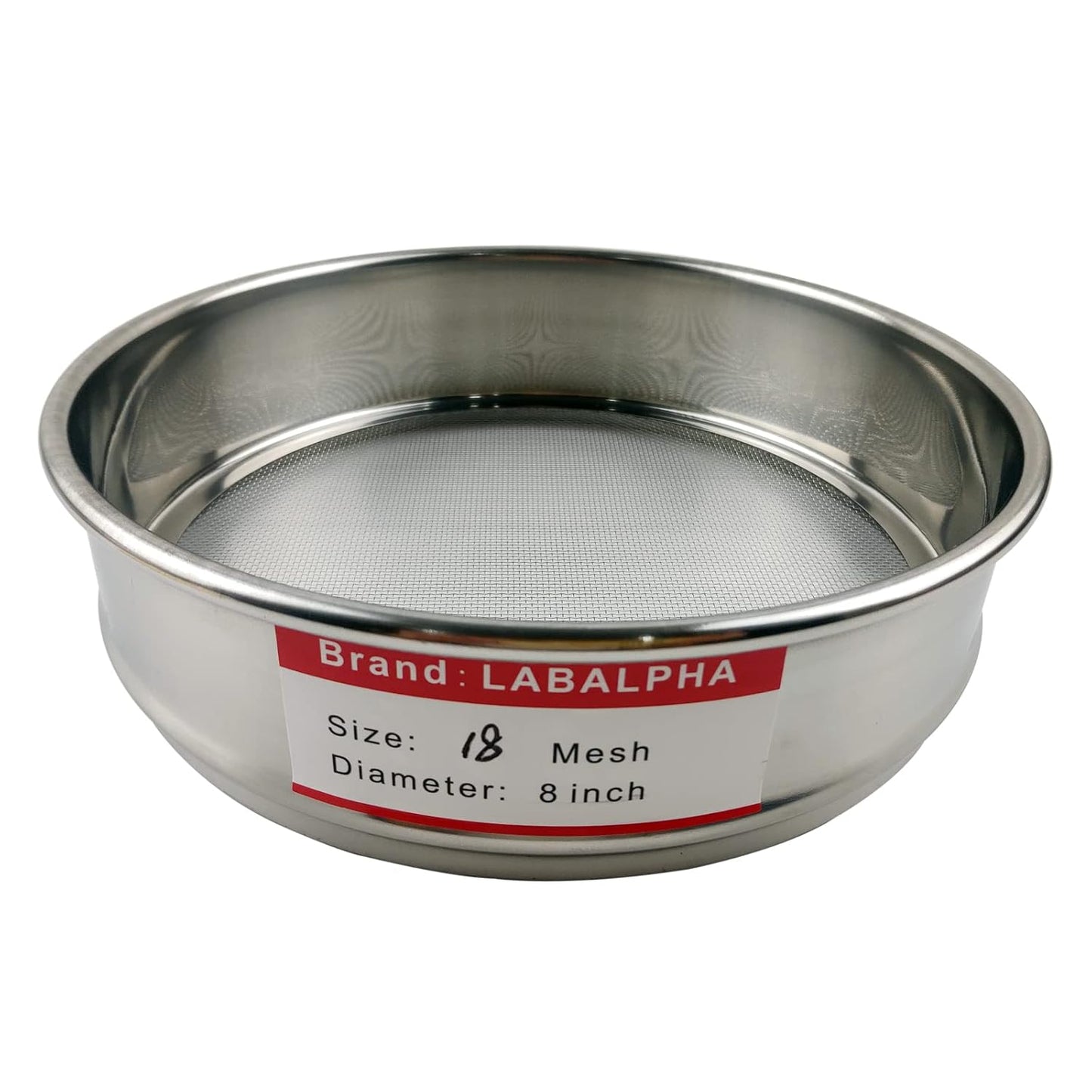 LABALPHA 120 Mesh Lab Sieves, #120 Mesh Test Sieve, 8'' Diameter, 304 Stainless Steel Wire Cloth (0.125mm)