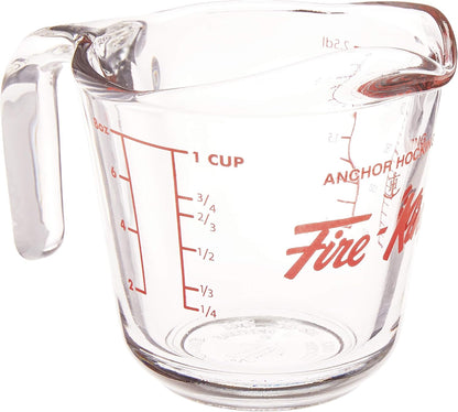 Anchor Hocking 2 Piece Glass Measuring Cup Set