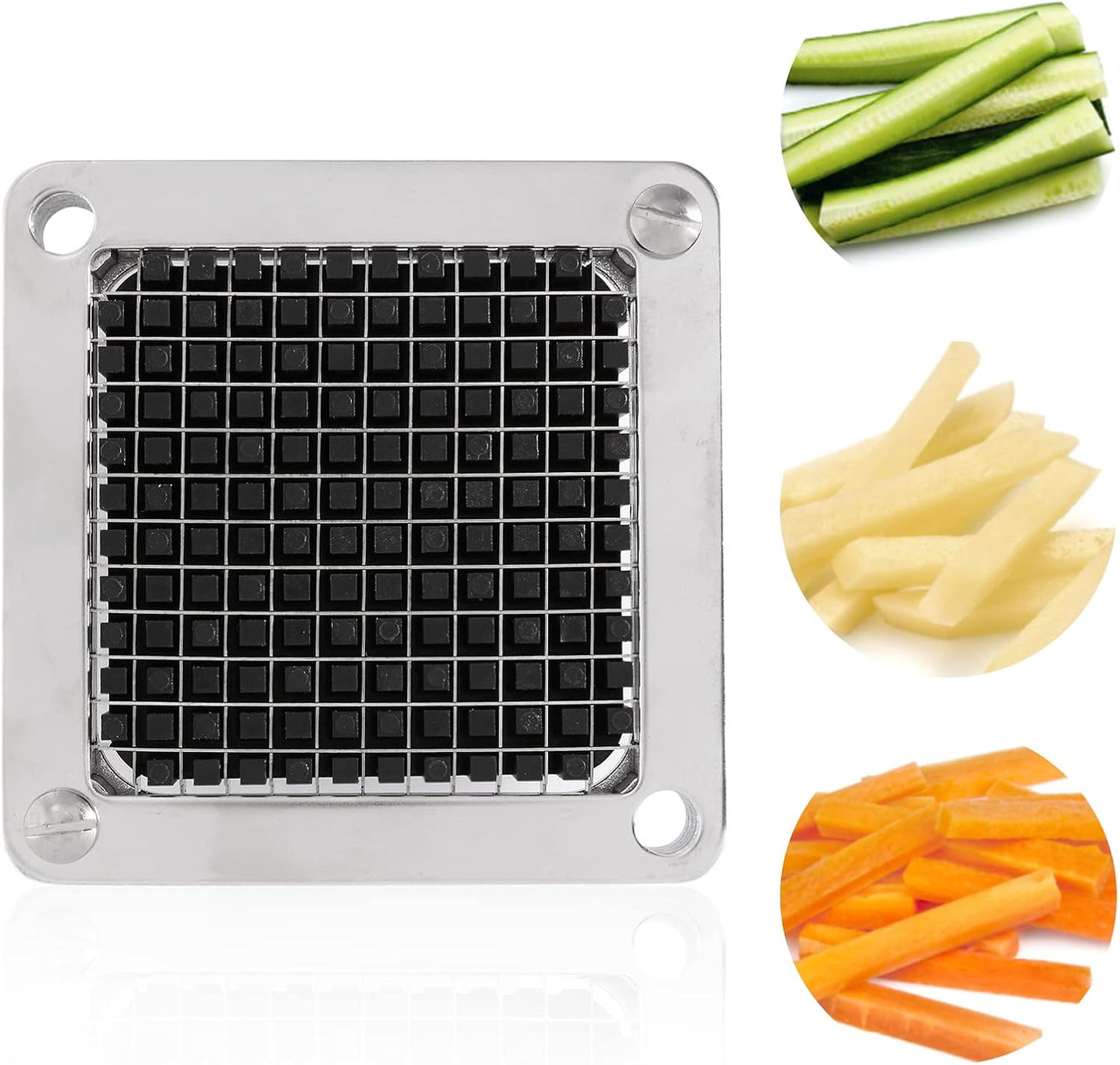 Replacement Chopper Blade Commercial Vegetable Chopper Dicer Stainless Steel Blade for Fruit Cutting Machine Tomato French Fries Cutter (3/8″ Blade)