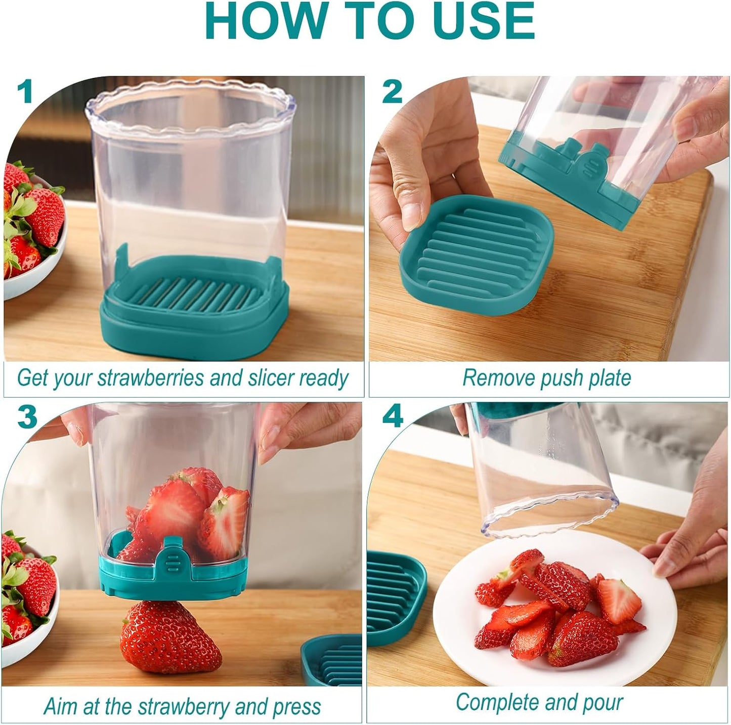 Fruit Slicer Cup: Strawberry Slicer, Strawberries Cutter Cup, Speed Cutter for Banana Grape Egg Kitchen Portable Slicing Tool(Pink)