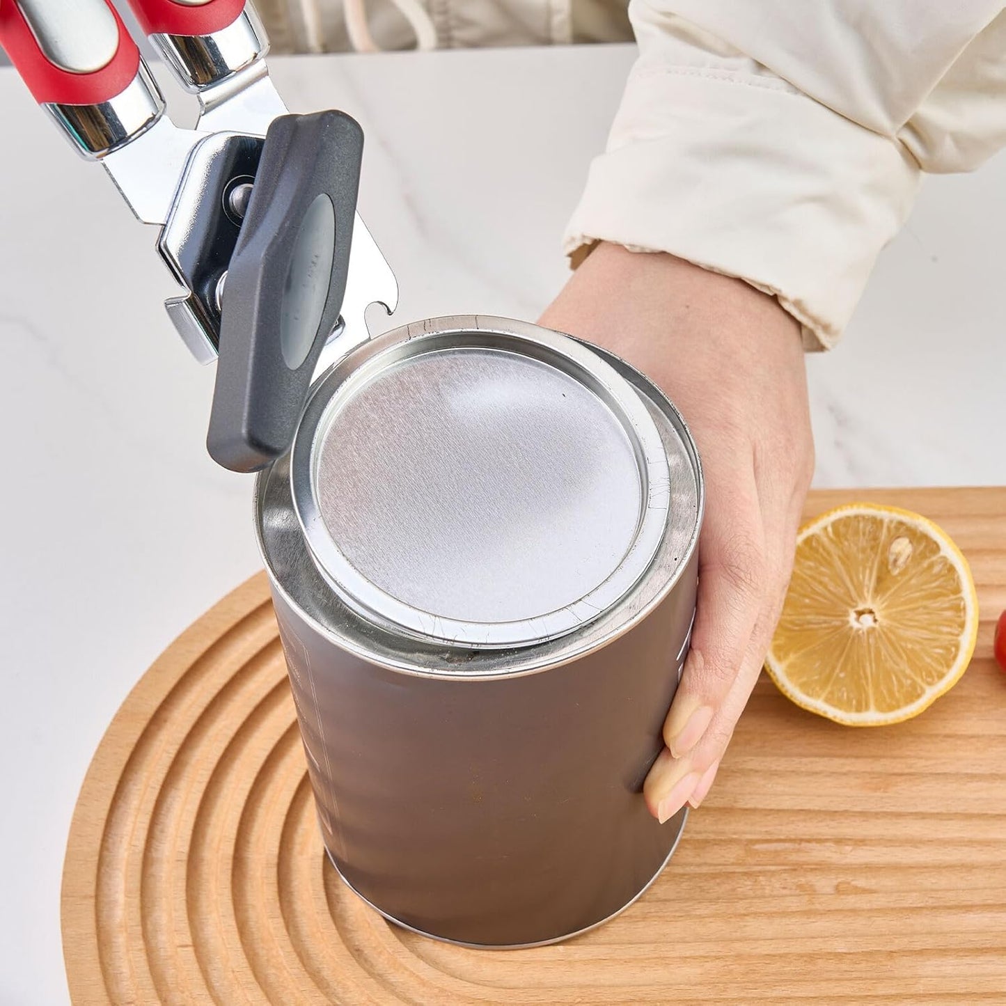 Can Opener Manual, Red Can Opener, Hand Crank Can Opener