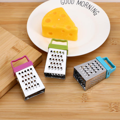 Garneck 3pcs Mini Box Grater Set Stainless Steel Cheese Grater for Kitchen Ideal for Grating Cheese Garlic Ginger Multi Functional Vegetable Potato Slicer