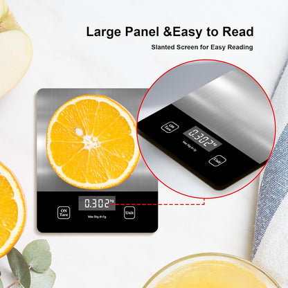 Digital Food Scale, Digital Kitchen Scale Weighing Grams and Ounces, Used for Baking and Cooking Coffee Meals