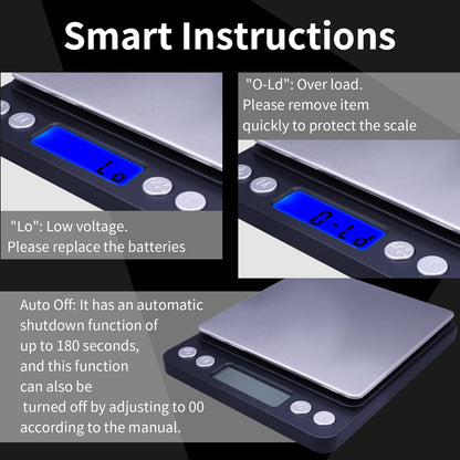 Gram Scale,Capacity 500g Accuracy 0.01g Mini Food Scales Digital Weight Grams and Oz,Small Kitchen High Precision for Espresso,Baking,Jewelry,Soap Making,Silver