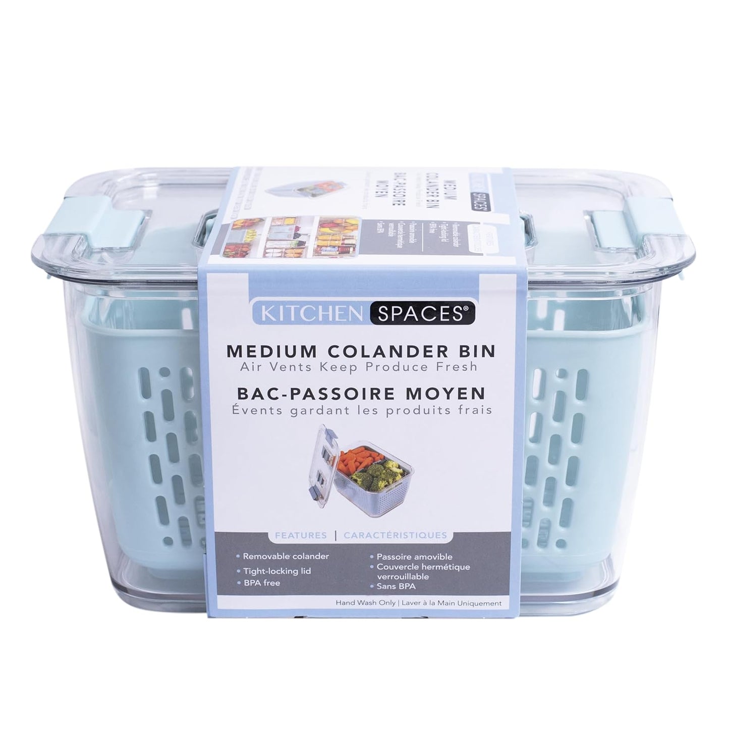 Kitchen Spaces - 1465A6-AMZ Kitchen Spaces Colander Bin, Medium, Gray