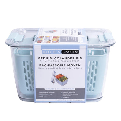 Kitchen Spaces - 1465A6-AMZ Kitchen Spaces Colander Bin, Medium, Gray