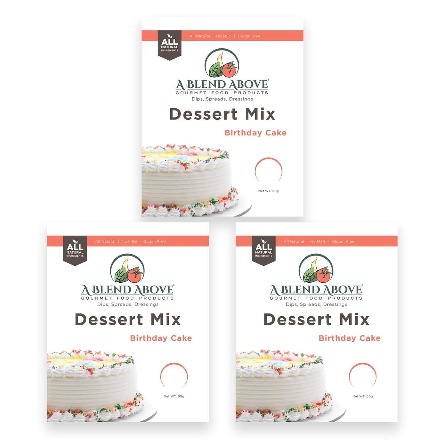 A Blend Above Banana Cream No-Bake Dessert Mix, 3 Pack, No-Bake Cheesecake, Fruit Dip, Dessert Mix, Bagel Topping, Frosting, Cheesecake Filling, Quick and Easy to Make, Makes 16 Ounces, Cream Cheese,