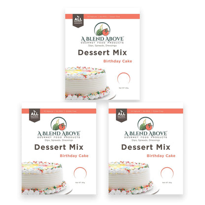 A Blend Above Banana Cream No-Bake Dessert Mix, 3 Pack, No-Bake Cheesecake, Fruit Dip, Dessert Mix, Bagel Topping, Frosting, Cheesecake Filling, Quick and Easy to Make, Makes 16 Ounces, Cream Cheese,