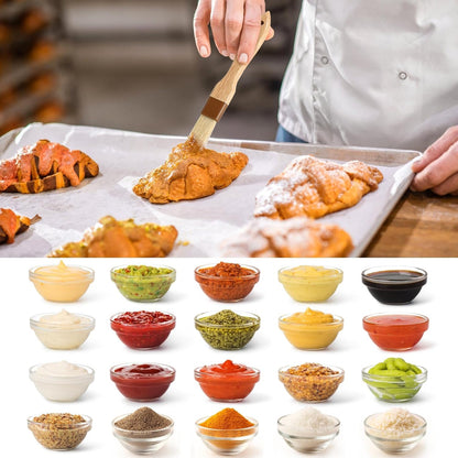 6Pcs Pastry Brushes, Natural Bristle Basting Brush for Cooking Food