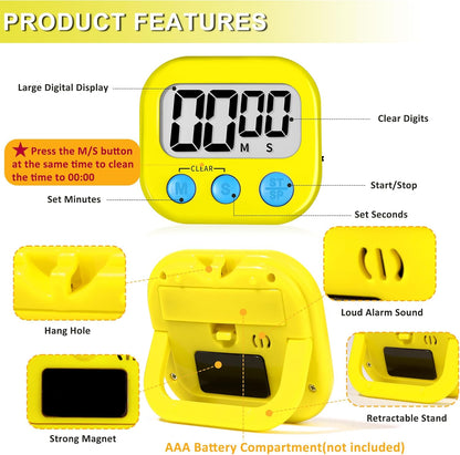 ZILLEEN Classroom Timer for Kids Teachers 2 Pack Digital Timers