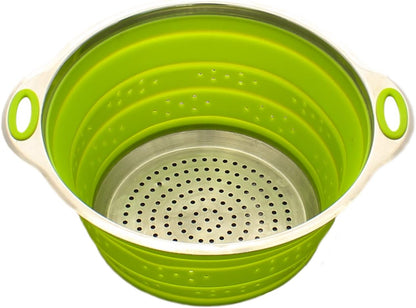Zoie + Chloe Stainless Steel and Silicone Collapsible Strainer