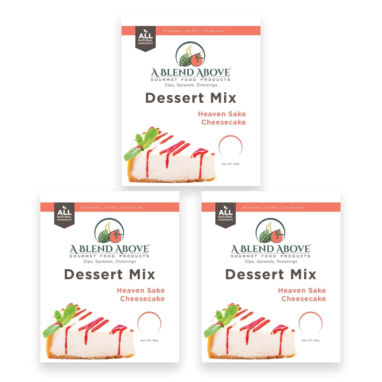 A Blend Above Banana Cream No-Bake Dessert Mix, 3 Pack, No-Bake Cheesecake, Fruit Dip, Dessert Mix, Bagel Topping, Frosting, Cheesecake Filling, Quick and Easy to Make, Makes 16 Ounces, Cream Cheese,