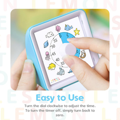 Visual Timer for Kids, Toddler, Autism, ADHD & Preschool Classroom - Animal Silent Countdown Timers - 60 Minute Productivity & Time Management Clock (Dinosaur)
