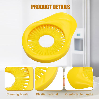 Corn Silk Remover,Corn Cleaning Brush,Vegetable Fruit Silk Remover for Corn Vegetables Cucumber Cleaning Brush Tools(Yellow)