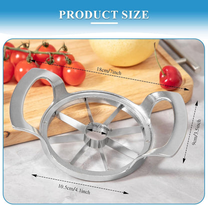 Apple Slicer and Corer, Basic Model with 12 Sharp Stainless Steel Blades - Zinc Alloy Case for Effortless Slicing & Coring