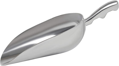 Cast Aluminum Utility Scoop, 5-Ounce - Round Bottom, Small ice scoop For Multi-Purpose Use, With Finger Groove Handle (Hand Wash Only) 5 oz.