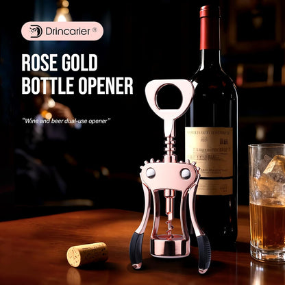 Wine Opener, Zinc Alloy Premium Wing Corkscrew with Multifunctional Bottles Opener, Sharp Wine Corkscrew with Ergonomic Non-Slip Wing Handle, Upgrade