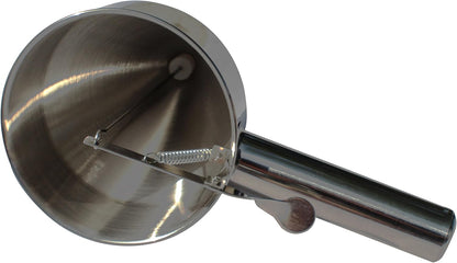 Confectionery Funnel Pancake Batter Dispenser with Stand Rack - 1000 ML Stainless Steel Cupcake Funnel - Pancake Maker Home Kitchen - 4 Cup DIY Baking Tool - (10” x 10.5” x 5.5”)