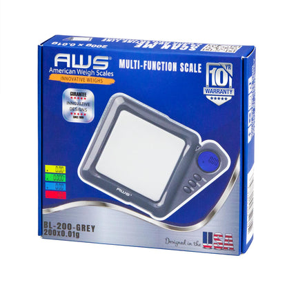 American Weigh Scales Blade Series Digital Pocket Gram Scale 1000g x 0.1g | Precision Mini Scale 0.1g Accuracy, Pocket Scale for Kitchen, Gold, Gems & Coin Scale, Smart Digital & Compact Scale