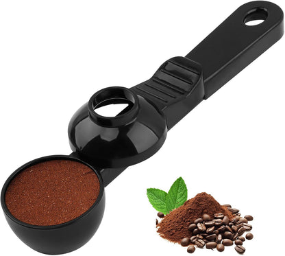 Coffee Scoop & Funnel for K-Cups Reusable, Coffee Spoon with Slide Scoop Measuring Scoo p with Funnel for Filling Water Bottles for Ground Coffe e Protein Powder without Spilling