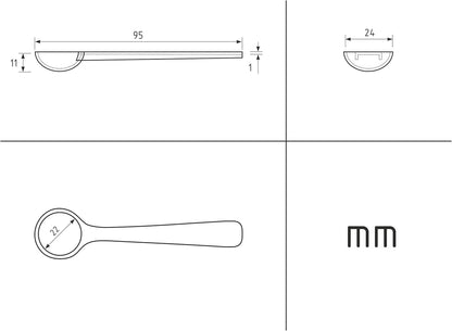 1g Plastic Measuring Spoons (2ml) – Pack of 10 Mini Scoops for Protein Poweder, Baby Formula, Baking, Coffee, Supplements – Approx. 1/5 Teaspoon Scoop (tsp)