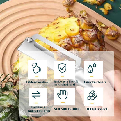 Multifunctional Vegetable Peeler,Zero Flex Peeler with Wooden Handle and Bottle Opener,Stainless Steel Kitchen Tool Suitable for All Kinds Of Vegetables and Fruits(2 PCS)