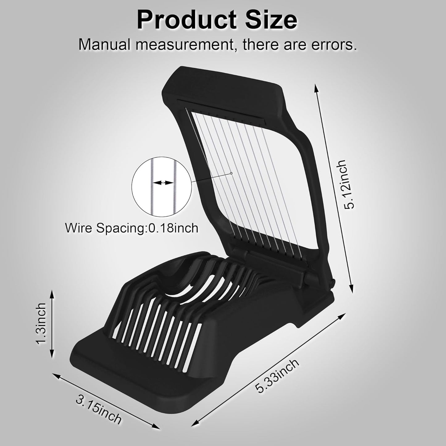 Egg Slicer for Hard Boiled Eggs Egg Cutter Strawberry Slicer Heavy Duty Aluminium Tomato Slicer Stainless Steel Wire Multipurpose Egg Slicer Dicer for Soft Fruit Mushroom Home Use