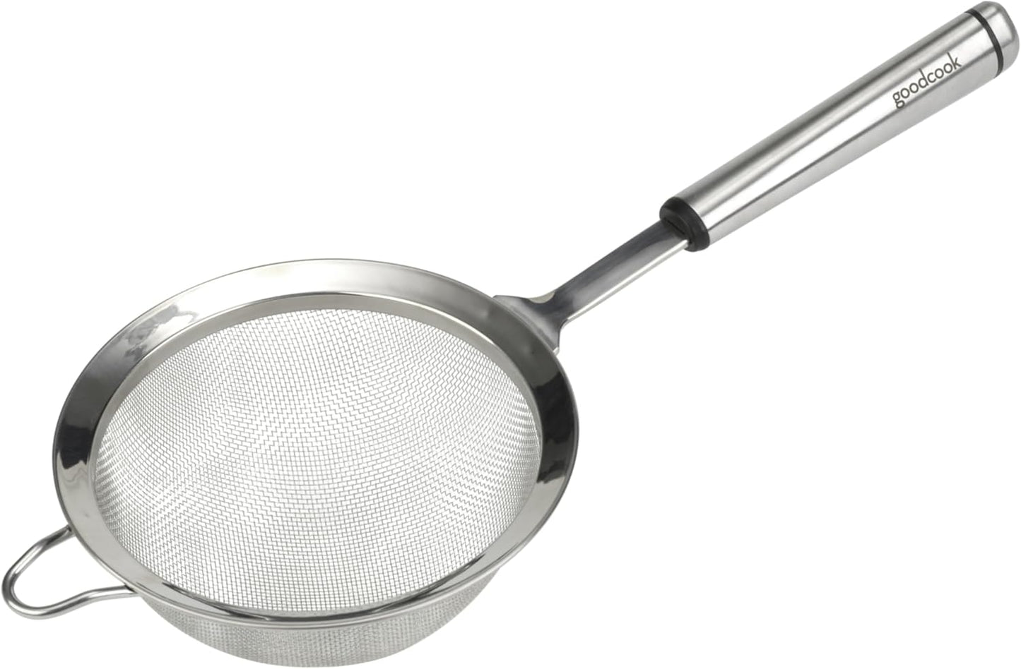 GoodCook Gourmet 6-inch Hand Strainer, Stainless Steel Diamond Shaped Ergonomic Handle with Hang Loop
