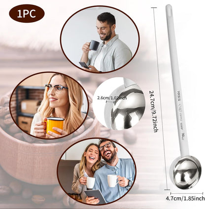 2 Tablespoon Coffee Scoop Stainless Steel Long Handle Measuring Spoon 2 tbsp Measuring spoon 30 ml Coffee Scoop 2 tablespoon Scoop for Ground Coffee