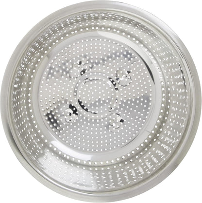 Winco Aluminum Colander with Base, 8-Quart, Medium