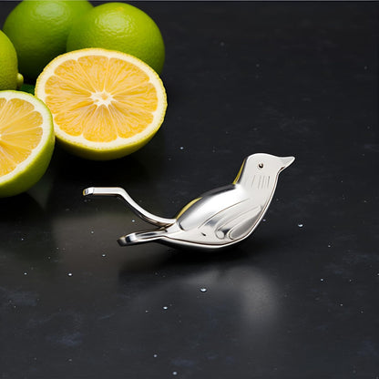 2Pcs Silver Manual Lemon Juicer, Exquisite Bird Stainless Steel Manual Lemon Juicer and Lime Squeezer for Orange Lemon Lime, Applied to Homes and Restaurant Fruit and Vegetable Tools