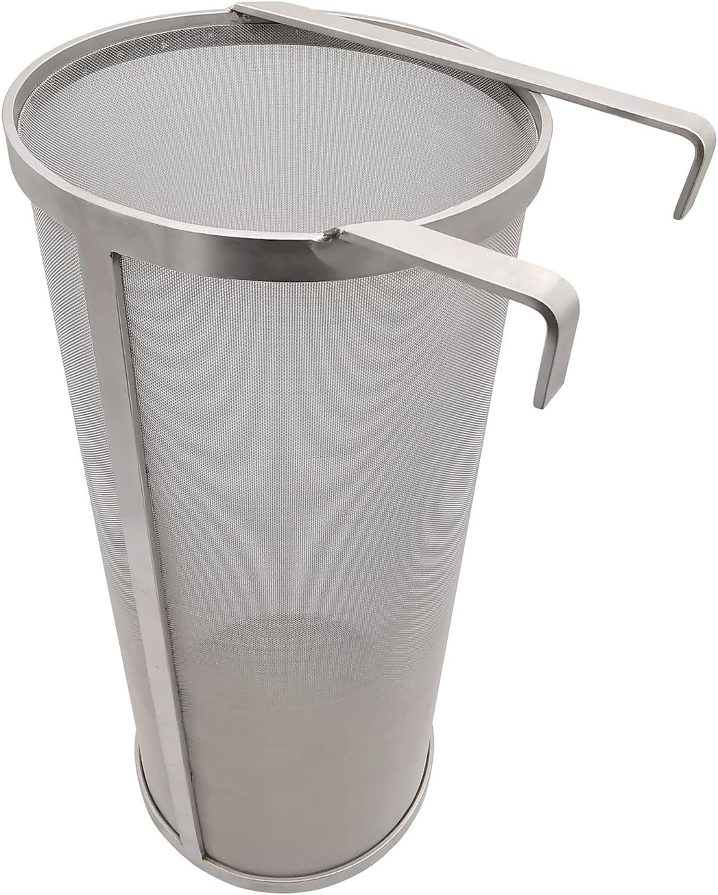 Hop Hopper Spider Strainer Basket Filter for Homebrew Hops Beer & Tea Brewing Bucket Fermenter Kettle, 304 Stainless Steel 300 Micron Mesh - 4" x 10"