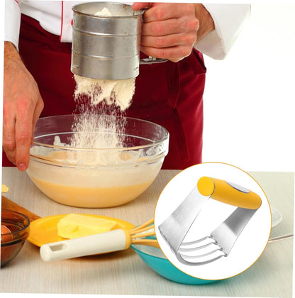 Cabilock Handheld Stainless Steel Dough Cutter for Baking Quick Butter Mixer Pastry Blender Kitchen Baking Tool Home Use