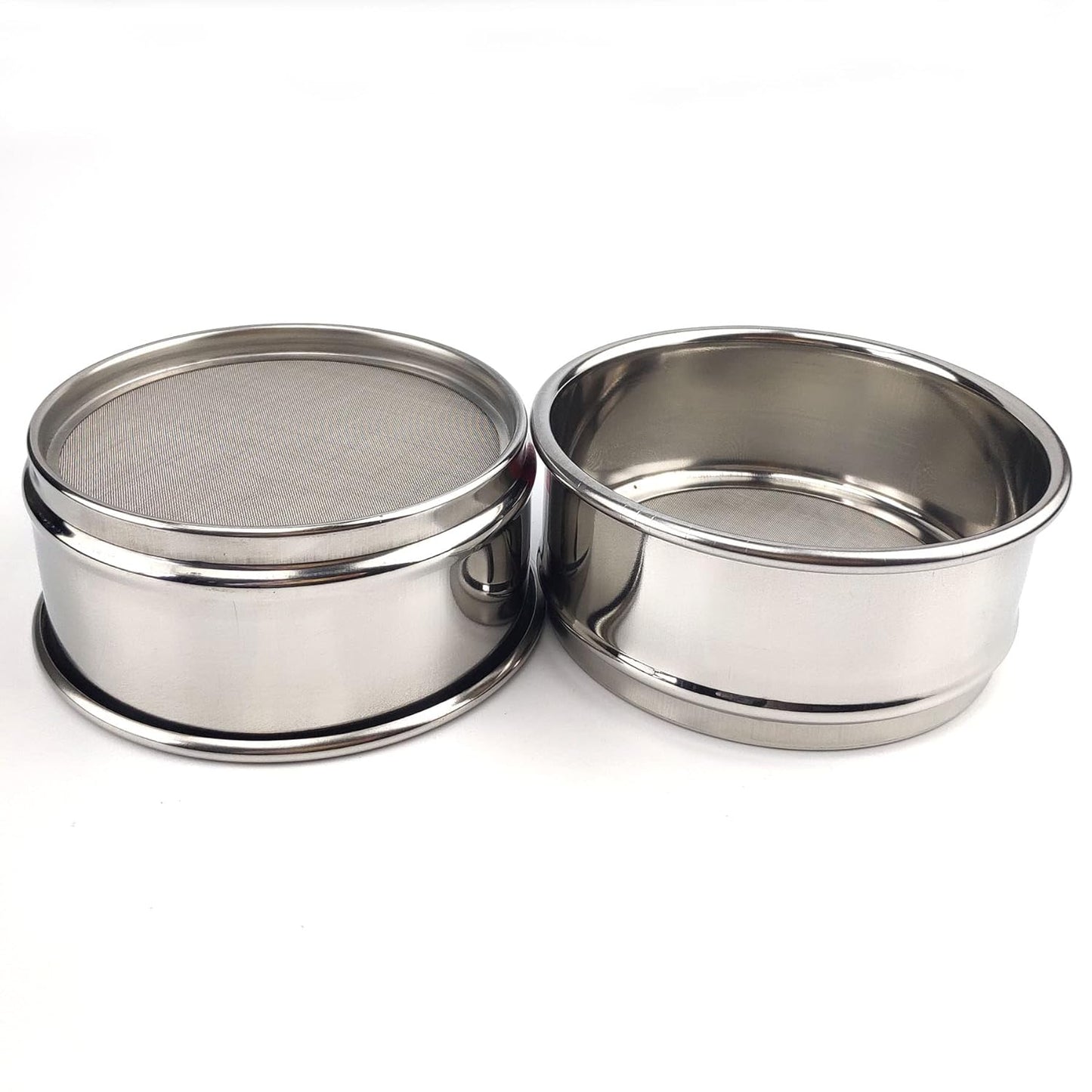 LABALPHA 70 Mesh Lab Sieves, Test Sieve #70 Mesh, 4'' Diameter, 304 Stainless Steel Wire Cloth (0.22mm)