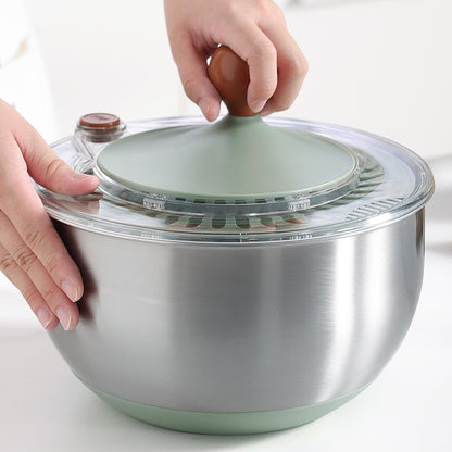 Salad Spinner, Medium-sized Lettuce Veggie Fruit Spinner and Strainer, Multipurpose Vegetable Washer Dryer with Lid,160 oz