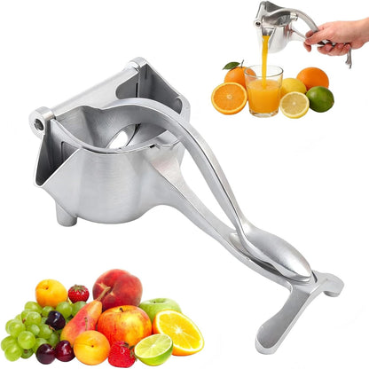 Hand Juicer Squeezer, Heavy Duty Fruit Juice Squeezer Handheld, Manual Juicer Hand Press with Ergonomic Grip, Cast Iron Juice Extractor for Lemon, Citrus, Orange, Lime, Grapefruit, Pomegranate (2PCS)