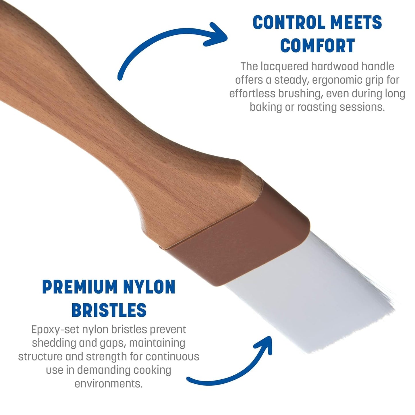 SPARTA 4039800 Nylon Wide Brush, Flat With Nylon Bristles, 3 Inches, Tan