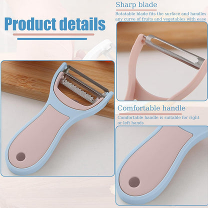 Vegetable Peeler with Straight and Julienne Peeler, Potato Peelers for Kitchen, Y Peeler Stainless Steel Blade for Carrot Fruit Apple Cucumber Veggie, 8Pcs in 4 Set