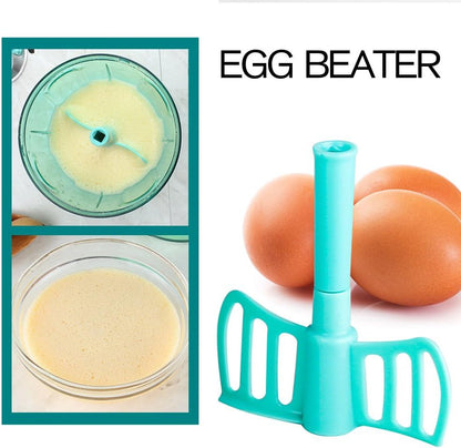 Ourokhome Manual Food Processor Vegetable Chopper, Portable Hand Pull String Garlic Mincer Onion Cutter for Veggies, Ginger, Fruits, Nuts, Herbs, etc., 500ml, Deep Blue
