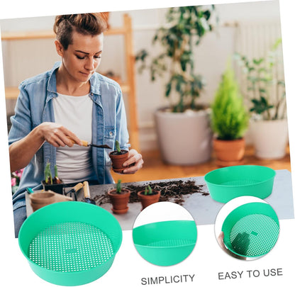 Bonsai Tools DIY Tools Mining Sand Sifter Mesh Filter Sifter Plastic Sand Grader Dispenser Gardening Supplies Stone Riddle Plastic Sieve Light